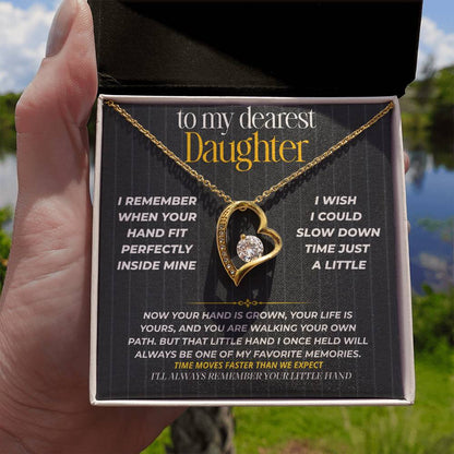 S265 - I’ll Always Remember Holding Your Little Hand – Forever Love Necklace From Dad