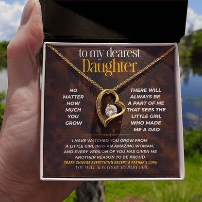 S251 - You Will Always Be My Baby Girl – Forever Love Necklace From Dad