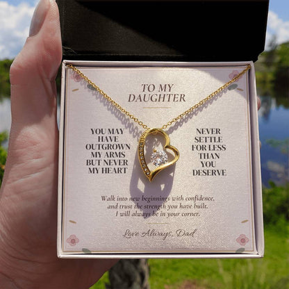 C104 - You Will Forever Be My Little Girl And One Of The Greatest Blessings Of My Life - Forever Love Necklace