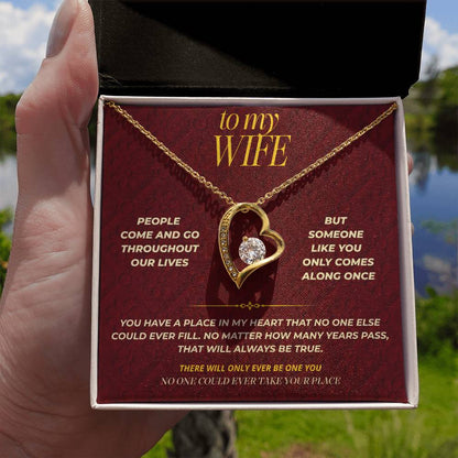 S119 - No One Could Ever Take Your Place – Forever Love Necklace From Husband
