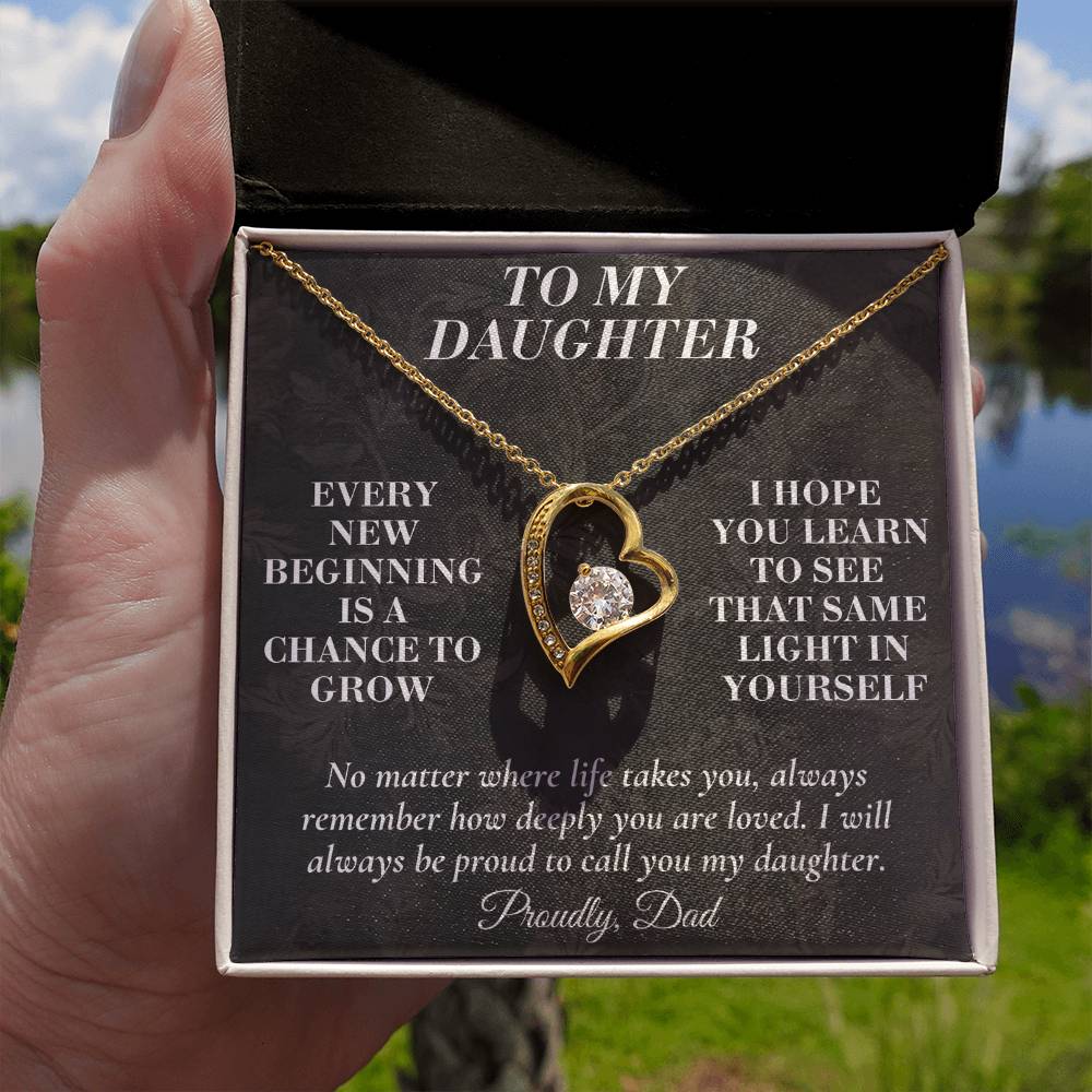 C165 - Never Doubt How Much Joy You Brought Into My Life From The Day You Arrived - Forever Love Necklace