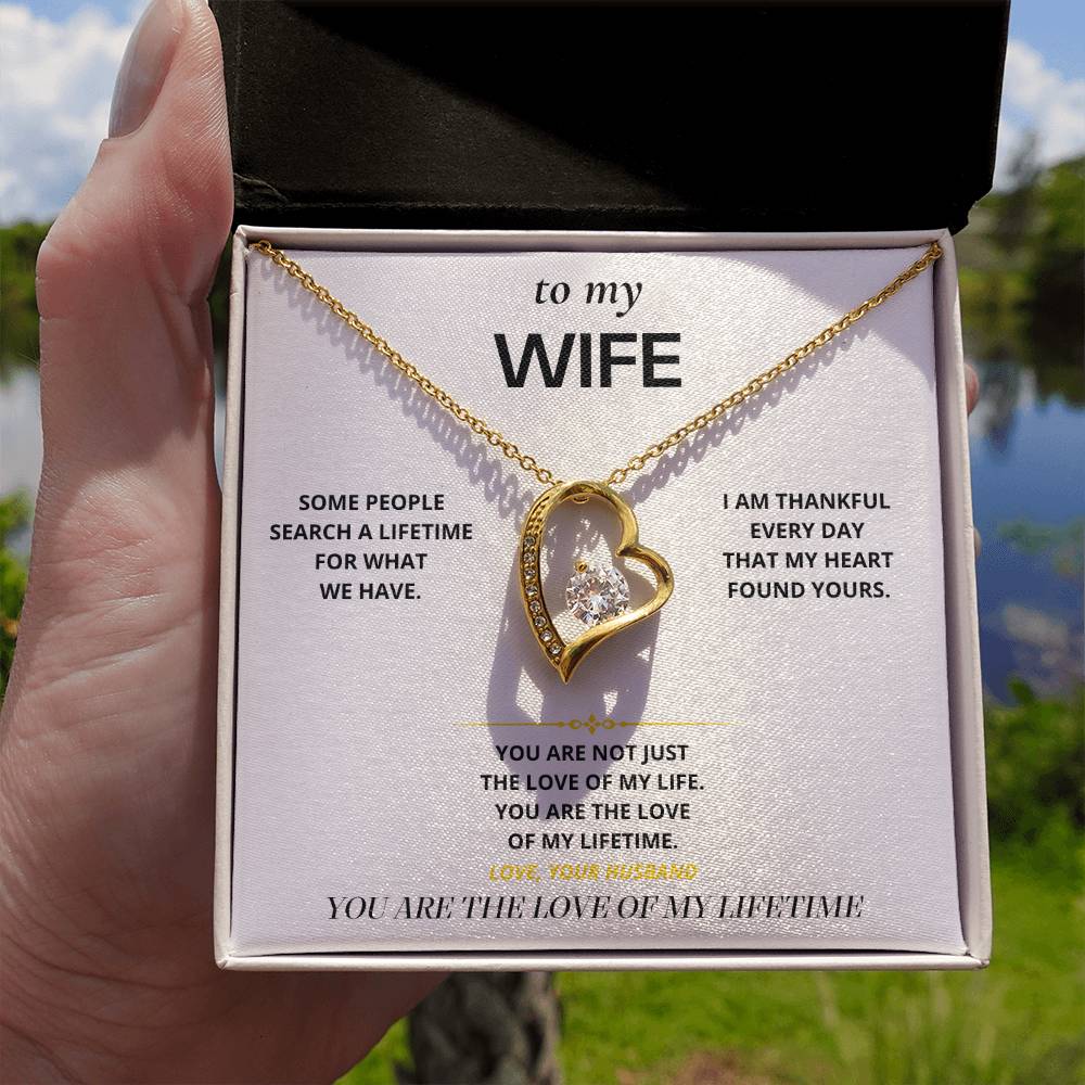 S24 - The Love Of My Lifetime – Forever Love Necklace From Husband