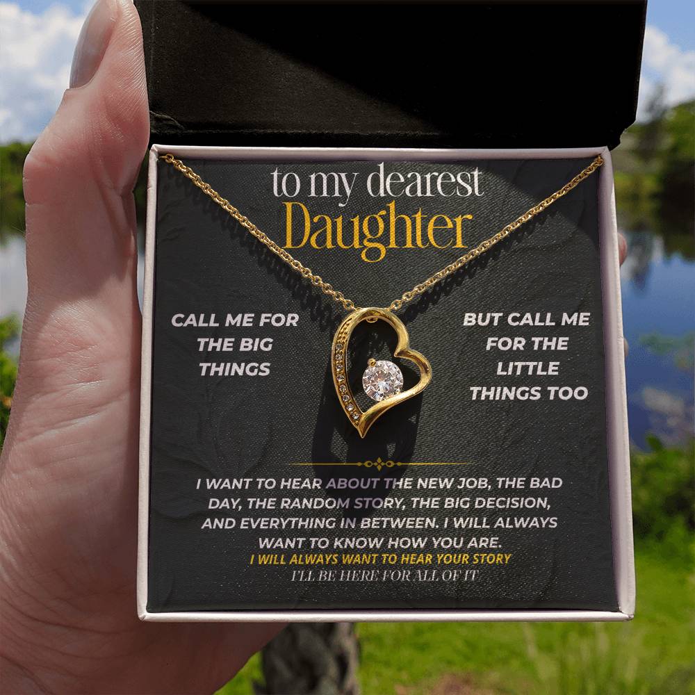 S232 - I’ll Be Here For The Big And Little Things – Forever Love Necklace From Dad