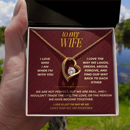 S115 - I Love Who We Are Together – Forever Love Necklace From Husband