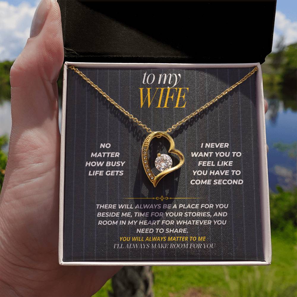 S184 - I’ll Always Make Room For You – Forever Love Necklace From Husband