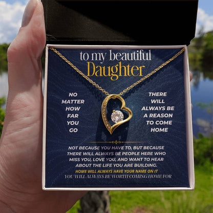 S274 - You Will Always Be Worth Coming Home For – Forever Love Necklace From Dad