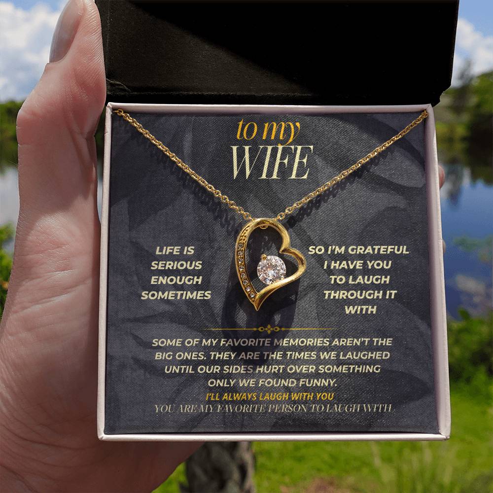 S155 - You Are Worth Every Difficult Day – Forever Love Necklace From Husband