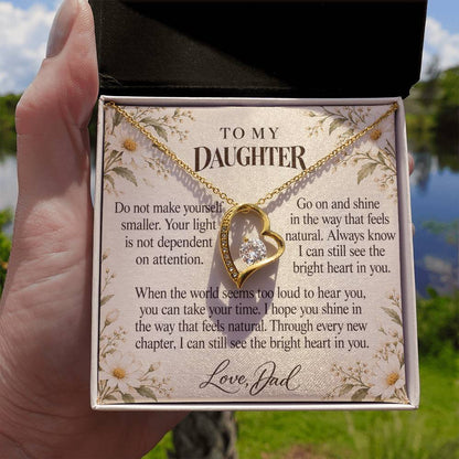 C667 - The Light Inside You And A Promise To Carry Into New Chapters - Forever Love Necklace