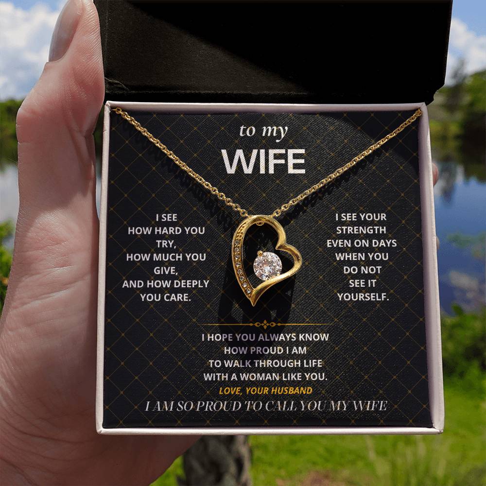 S36 - You Make Me Proud – Forever Love Necklace From Husband