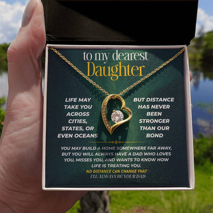 S248 - I’ll Be Your Dad No Matter How Far You Go – Forever Love Necklace From Dad