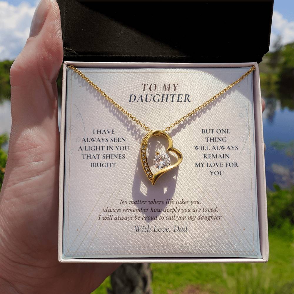 C121 - I Hope You Always See The Light In Yourself That I Have Seen Since The Beginning - Forever Love Necklace