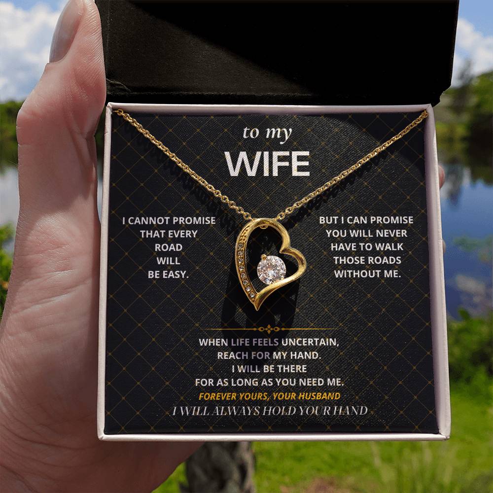 S53 - I Will Hold Your Hand – Forever Love Necklace From Husband