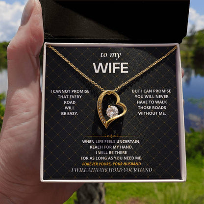 S53 - I Will Hold Your Hand – Forever Love Necklace From Husband