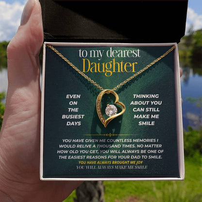 S245 - You Are My Forever Reason To Smile – Forever Love Necklace From Dad