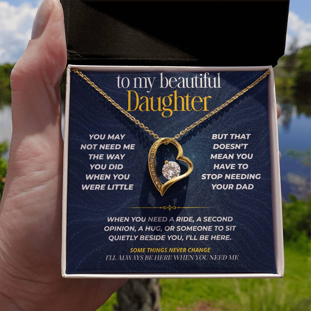 S271 - I’ll Always Be There When You Need A Dad – Forever Love Necklace From Dad