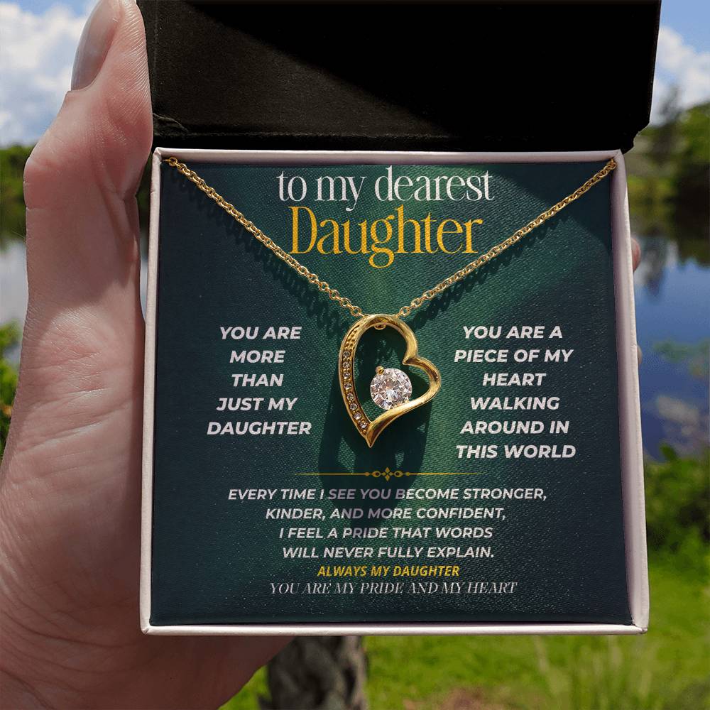 S247 - You Are My Daughter, My Pride, My Heart – Forever Love Necklace From Dad
