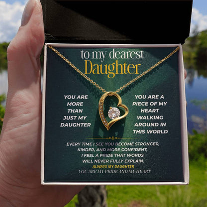 S247 - You Are My Daughter, My Pride, My Heart – Forever Love Necklace From Dad