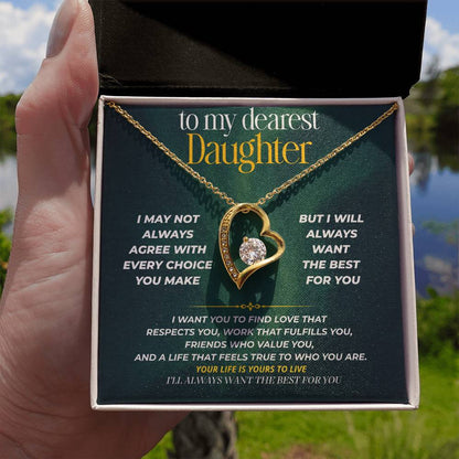 S246 - I’ll Always Want The Best For You – Forever Love Necklace From Dad