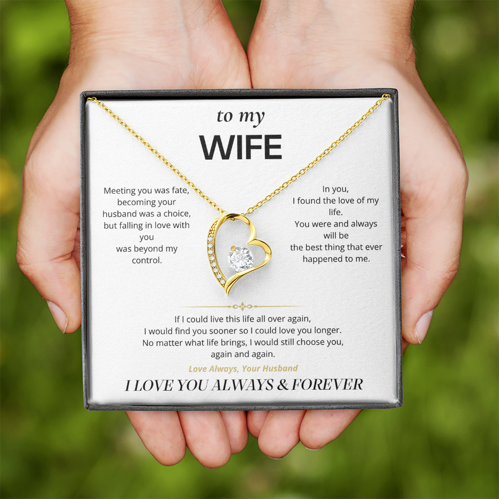 S1 - I'd Choose You Again – Forever Love Necklace From Husband