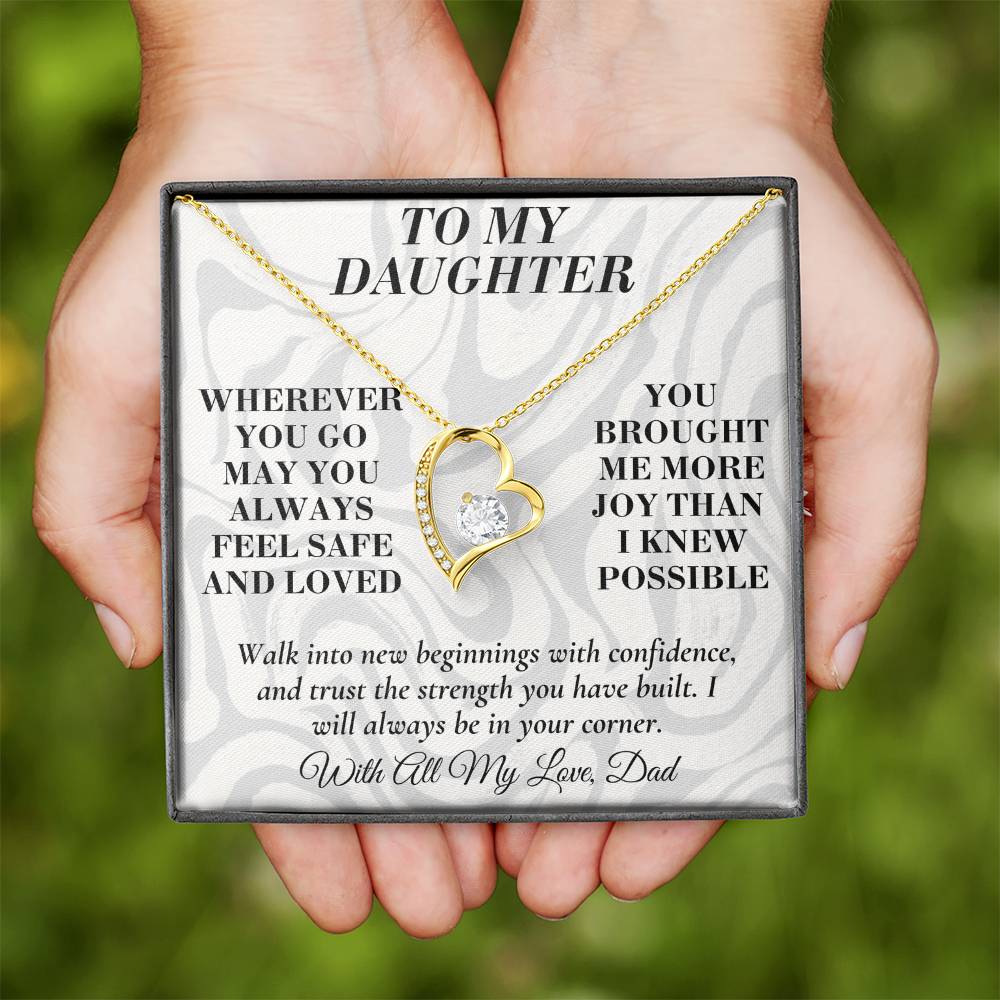 C189 - May You Always Choose The Life That Makes Your Heart Feel Free Brave And Fully Alive - Forever Love Necklace