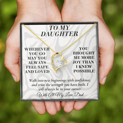 C189 - May You Always Choose The Life That Makes Your Heart Feel Free Brave And Fully Alive - Forever Love Necklace