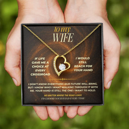 S147 - I’d Choose Your Hand Every Time – Forever Love Necklace From Husband