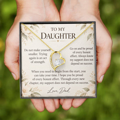 C642 - The Courage To Try Again And A Promise To Carry Into New Chapters - Forever Love Necklace