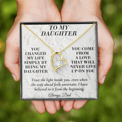 C170 - You Made Me A Better Man Simply By Giving Me The Honor Of Being Your Dad - Forever Love Necklace