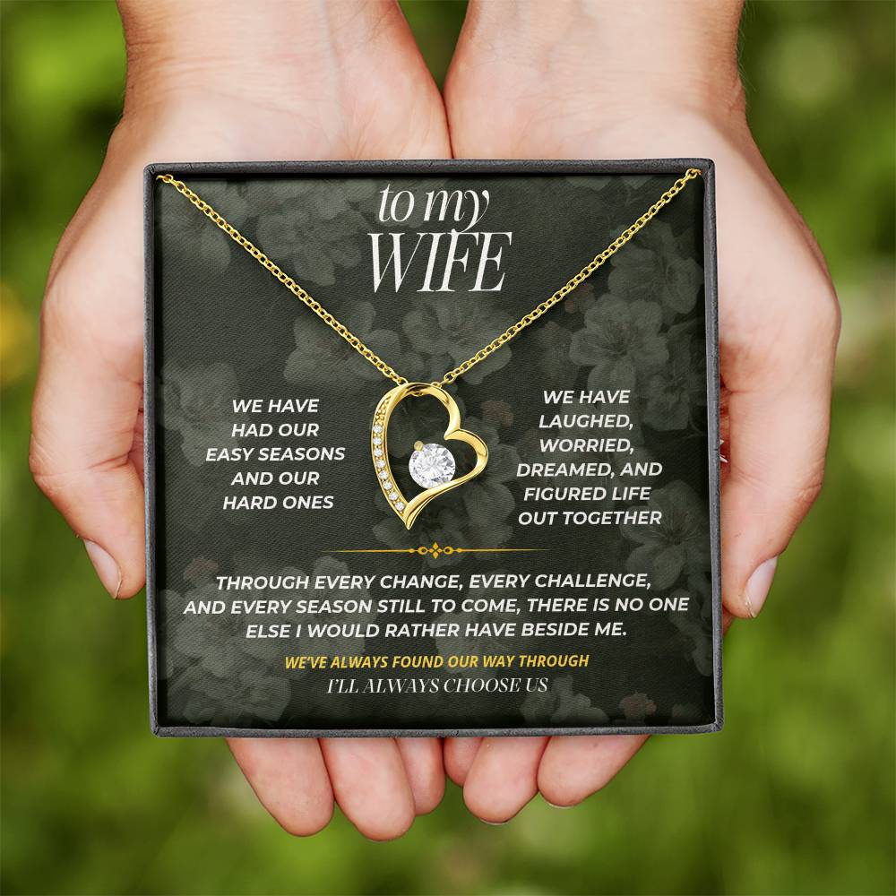 S84 - Through Every Season Of Life – Forever Love Necklace From Husband