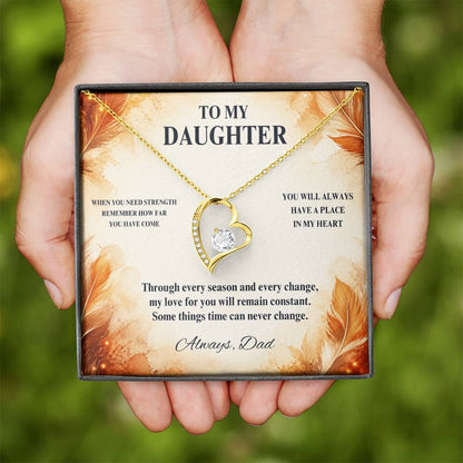 C58 - When You Need Strength Remember You Come From A Love That Never Gives Up On You - Forever Love Necklace