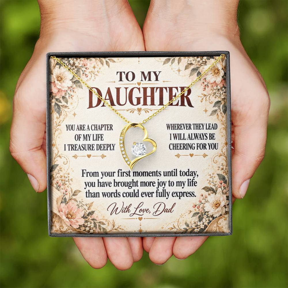 C338 - The Strong Woman You Are Becoming Will Always Remind Me Of The Little Girl I Adore - Forever Love Necklace