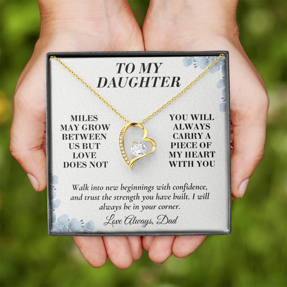 C144 - The Love Between A Father And Daughter Becomes A Legacy That Lives Beyond Every Season - Forever Love Necklace