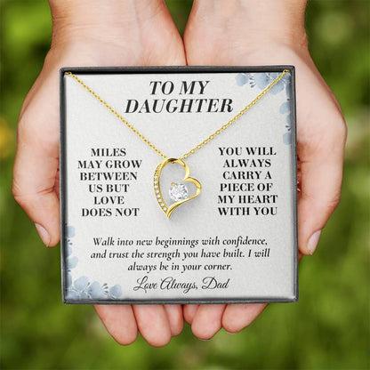 C144 - The Love Between A Father And Daughter Becomes A Legacy That Lives Beyond Every Season - Forever Love Necklace