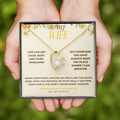 S124 - You Are My Peace In A Busy World – Forever Love Necklace From Husband