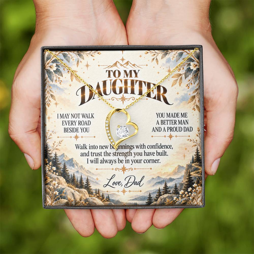 C499 - The Greatest Gift Life Gave Me Was The Chance To Love You As Your Dad - Forever Love Necklace
