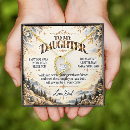 C499 - The Greatest Gift Life Gave Me Was The Chance To Love You As Your Dad - Forever Love Necklace
