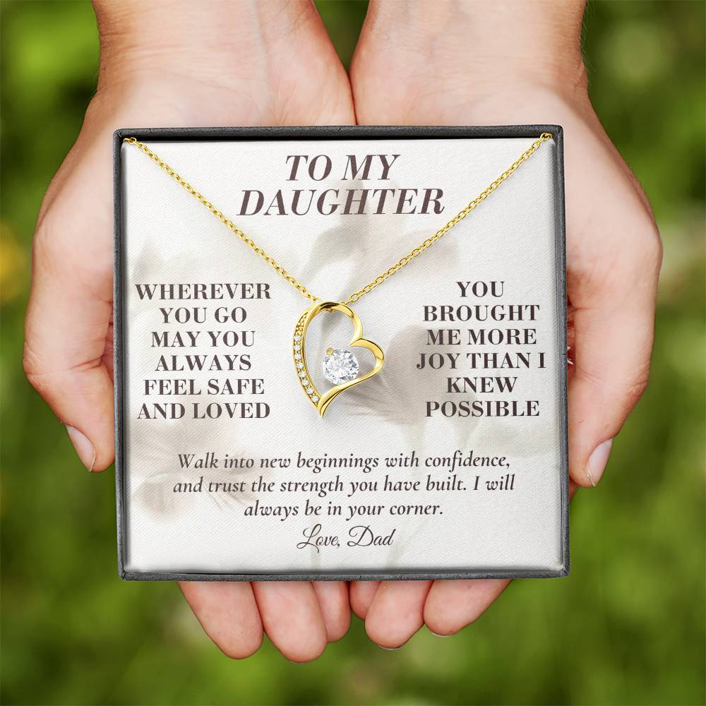 C139 - May You Always Choose The Life That Makes Your Heart Feel Free Brave And Fully Alive - Forever Love Necklace