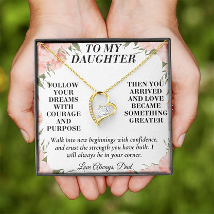 C184 - When You Feel Lost Remember The Love That Raised You Will Always Help Guide You Home - Forever Love Necklace