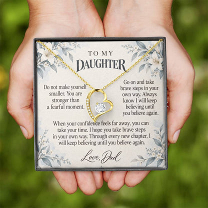 C602 - The Brave Heart You Carry And A Promise To Carry Into New Chapters - Forever Love Necklace
