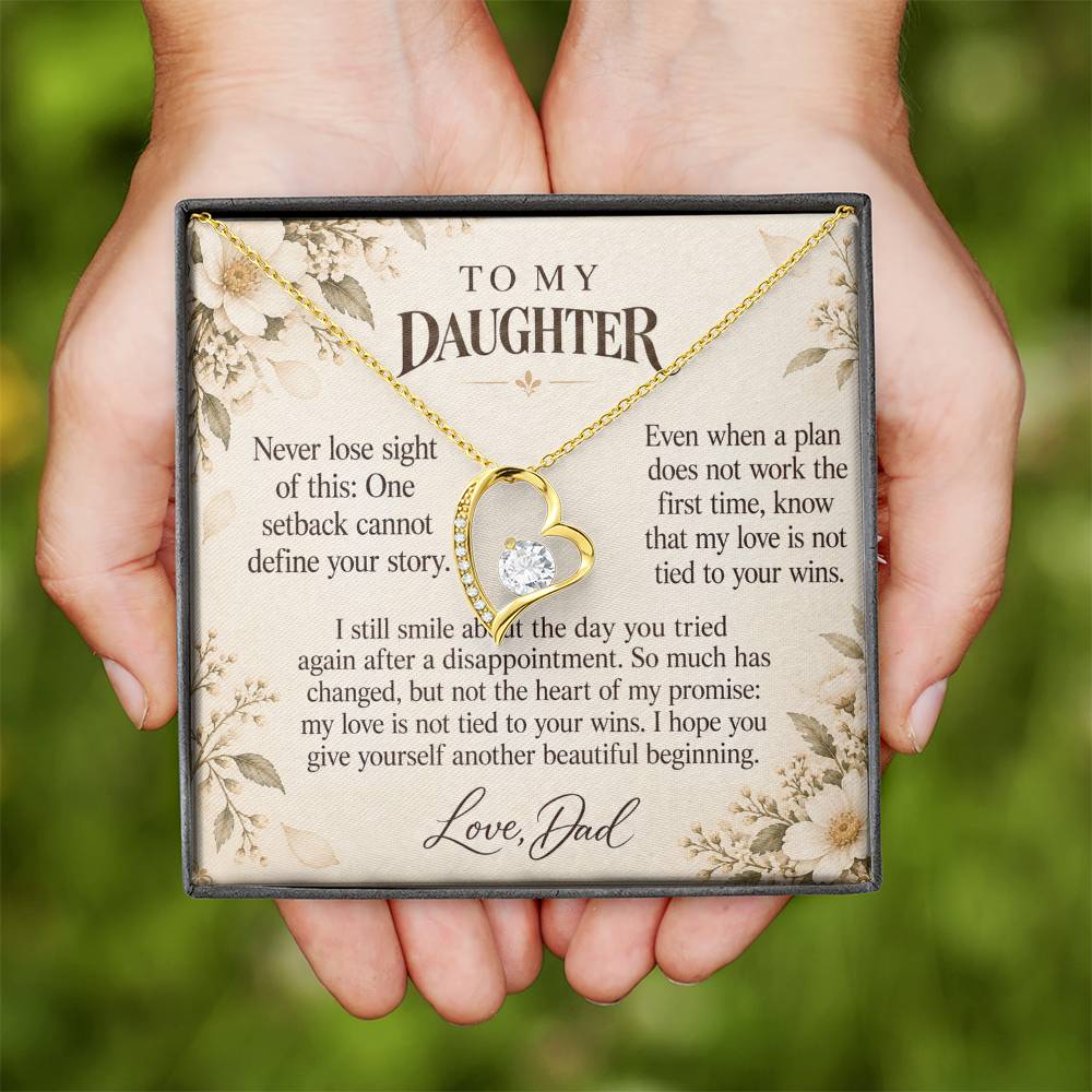 C614 - A Second Chance To Bloom And A Memory That Time Cannot Take Away - Forever Love Necklace