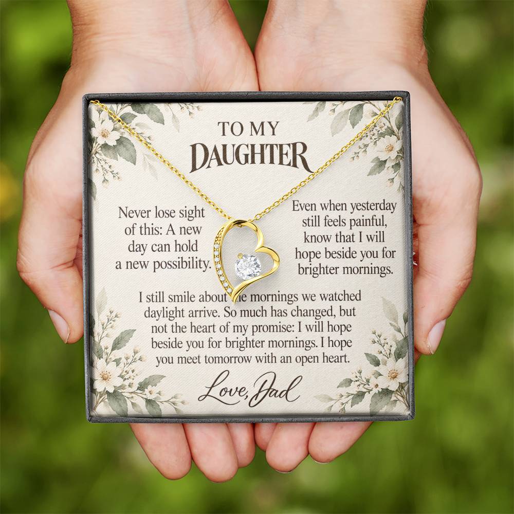 C699 - After The Sunrise And A Memory That Time Cannot Take Away - Forever Love Necklace