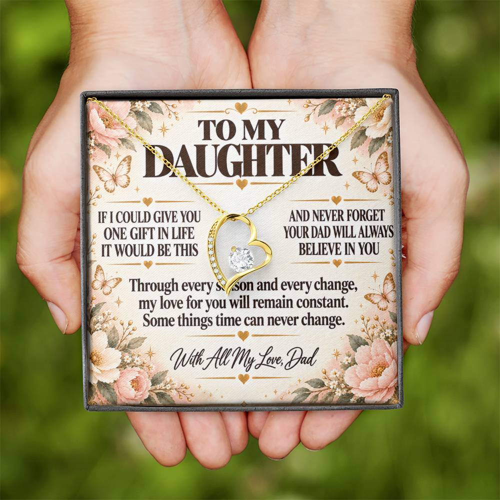 C253 - If I Could Give You One Gift It Would Be To See Yourself Through My Eyes - Forever Love Necklace
