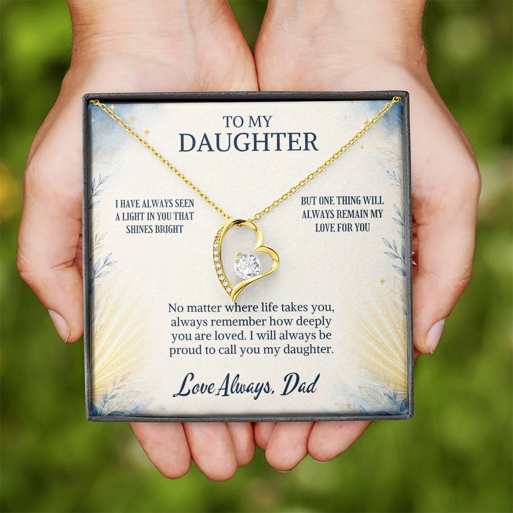 C96 - When Life Asks You To Be Strong Remember You Have Always Been Stronger Than You Know - Forever Love Necklace