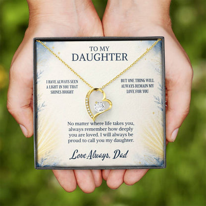 C96 - When Life Asks You To Be Strong Remember You Have Always Been Stronger Than You Know - Forever Love Necklace