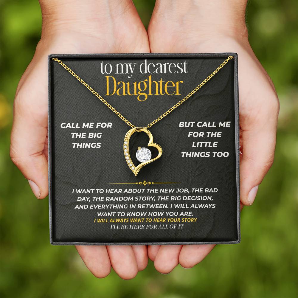 S232 - I’ll Be Here For The Big And Little Things – Forever Love Necklace From Dad