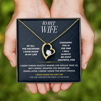 S101 - You’re The Best Decision I Ever Made – Forever Love Necklace From Husband