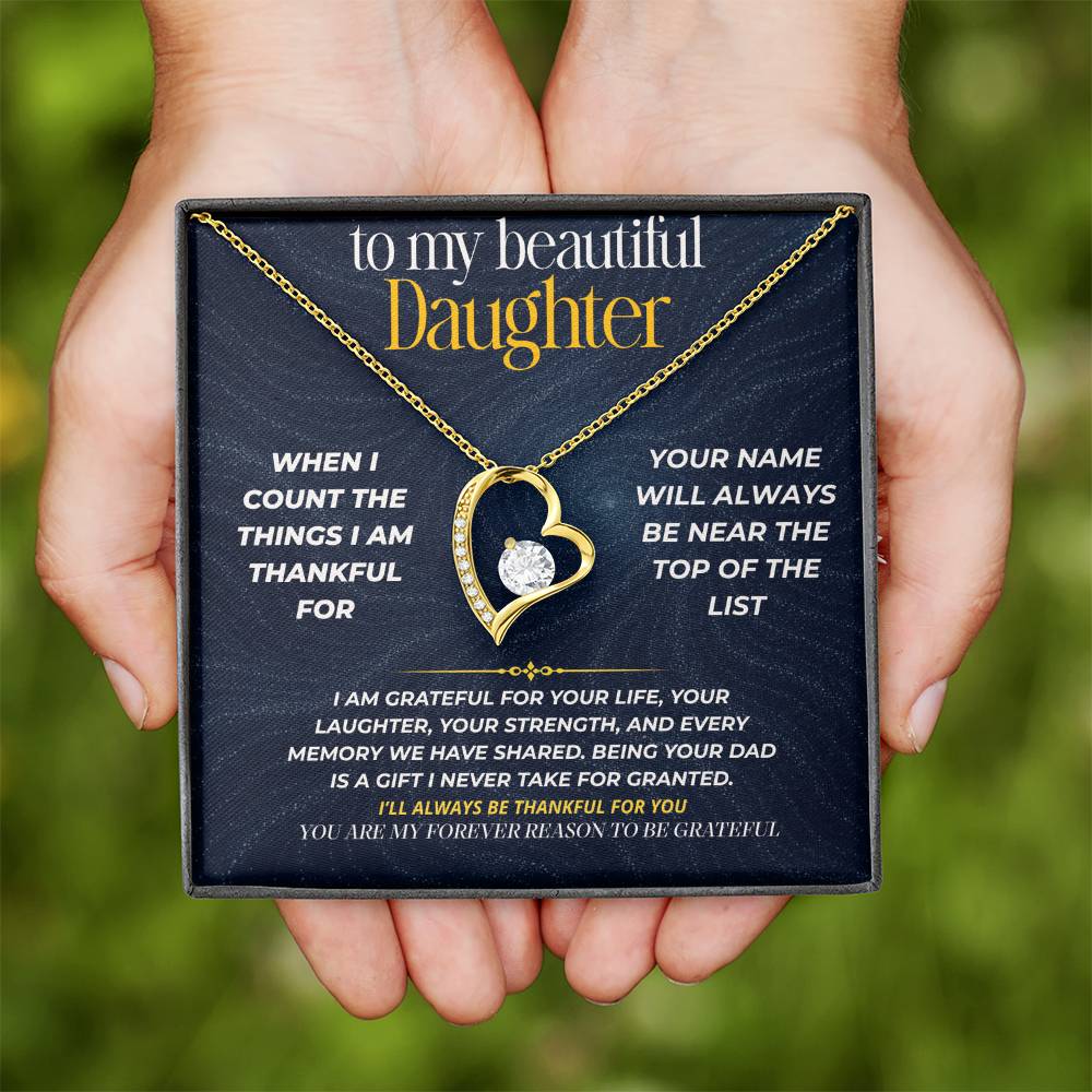 S278 - You Are My Forever Reason To Be Grateful – Forever Love Necklace From Dad
