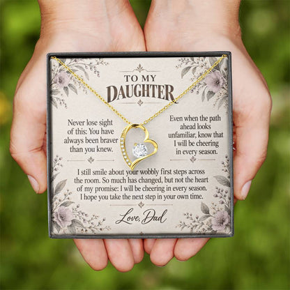 C507 - The First Steps We Cheered And A Promise To Carry Into New Chapters - Forever Love Necklace