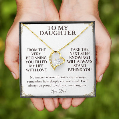C131 - Let Your Heart Be Brave Your Dreams Be Big And Your Love For Yourself Be Strong - Forever Love Necklace