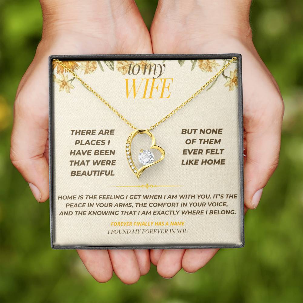 S123 - You Make My Heart Feel At Home – Forever Love Necklace From Husband